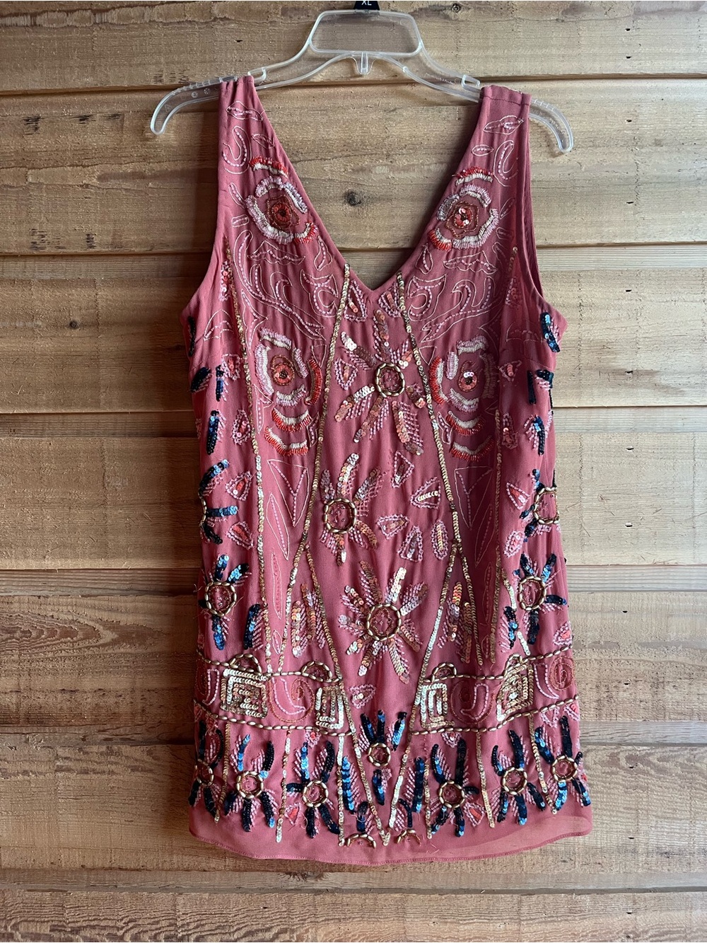 FREE PEOPLE - RARE Beaded Embellished Tunic Dress